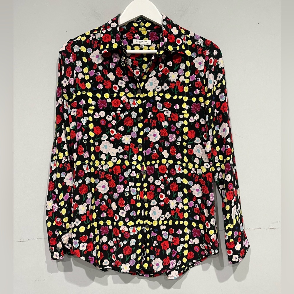 Equipment XS Cornelia Floral Silk Shirt‎ - Picture 2 of 6